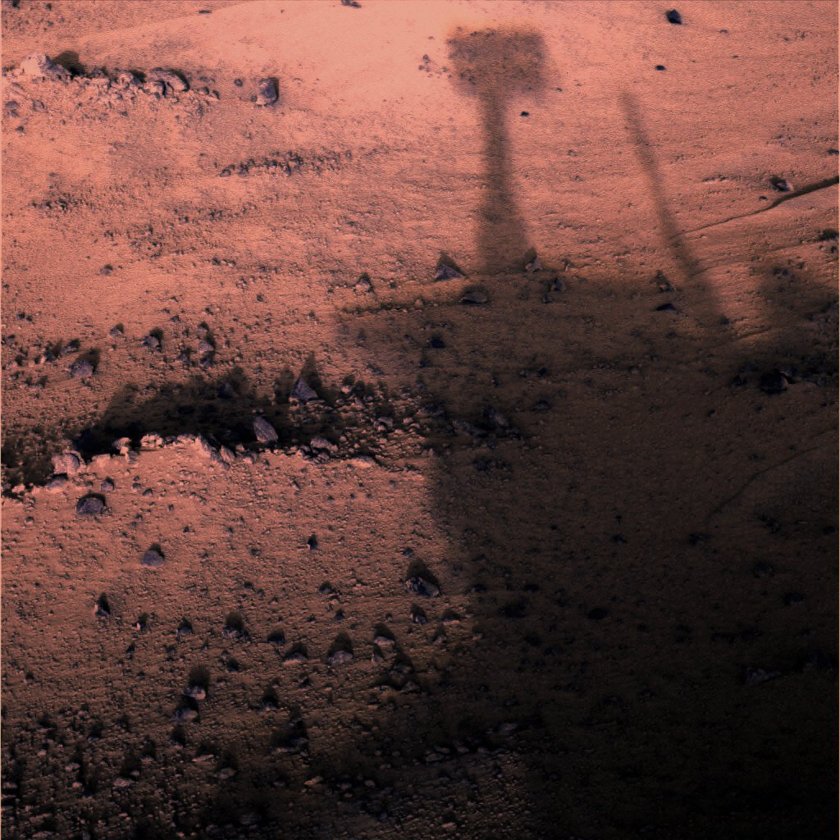 Sunrise and shadows at Gusev