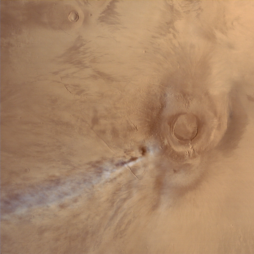 Arsia Mons and cloud, Mars