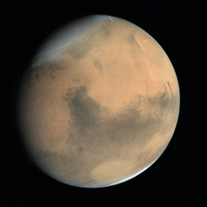 Global view of Mars from MOM: Syrtis Major and Hellas #1