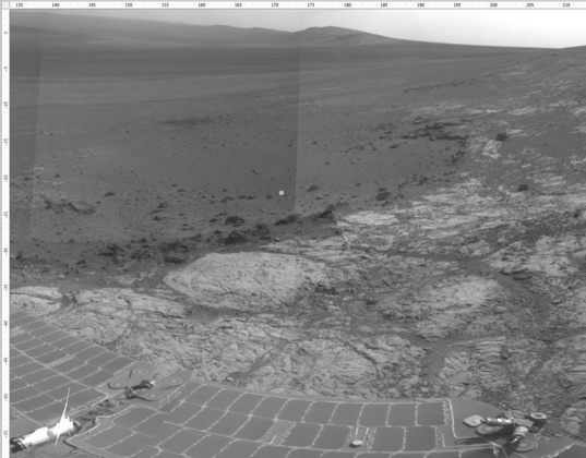 Navcam sol 3182 end-of-drive panorama