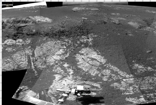 Navcam view looking west from station 14