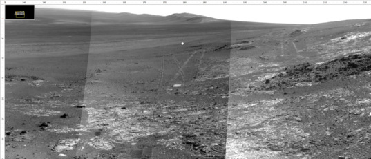 Opportunity sol 3262 Navcam mosaic