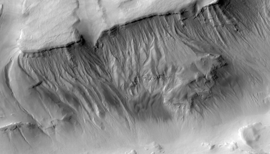 Gullies in Asimov Crater