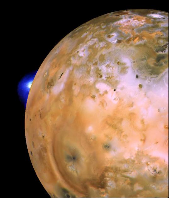 Loki erupts on Io's limb