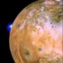 Loki erupts on Io's limb