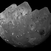 Voyager 1's mosaic of Io's southern hemisphere