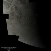 Color view of Ganymede's South Polar Region from Voyager 2