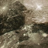 Color mosaic of Ganymede's Perrine Regio from Galileo
