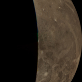 Ganymede's trailing hemisphere from Voyager 2