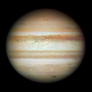 Jupiter with impact scar