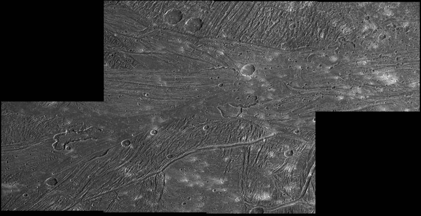 Sippar Sulcus calderas on Ganymede