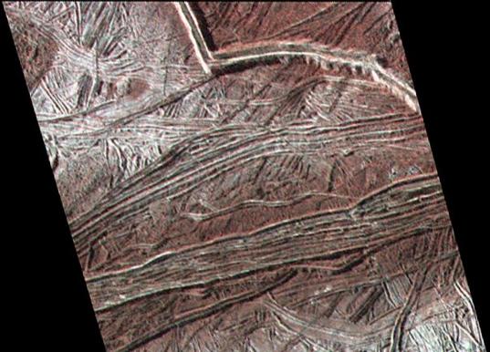 Cracks and ridges on Europa