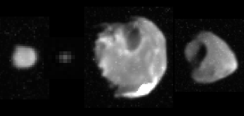 Galileo's highest-resolution images of Jupiter's ringmoons