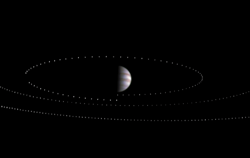 JunoCam tracks Jupiter's moons in the