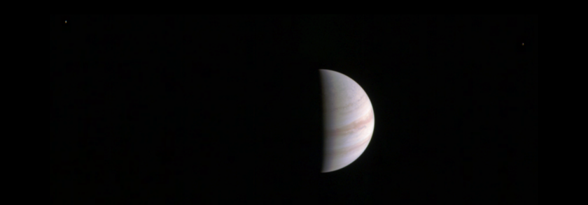 Jupiter, Europa, and Io from Junocam