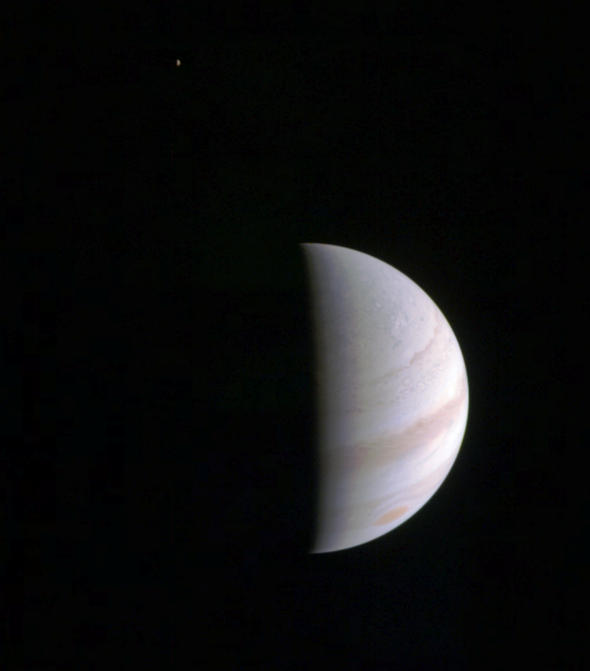 Jupiter and Io from Junocam