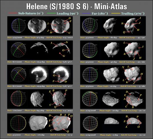 Cassini's views of Helene through March 2010