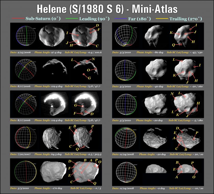 Cassini's views of Helene through March 2010