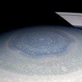 Saturn's hexagon in living color