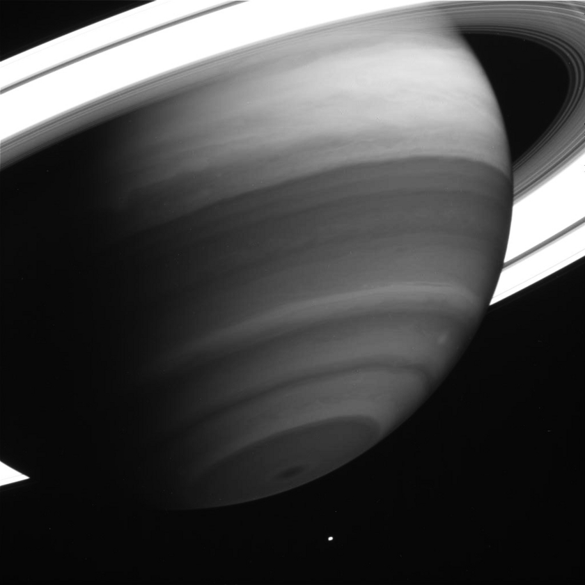 Saturn Seen Through Methane Band Filter
