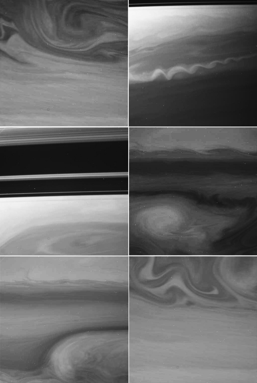 Saturn Storms Seen Through Methane Band Filter
