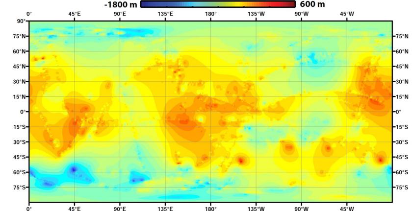 Global map of Titan's topography