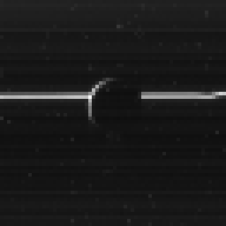 VIMS image of Enceladus and Saturn's rings