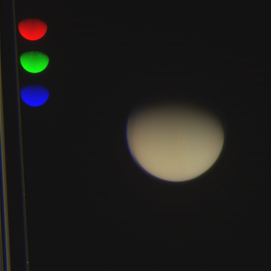 A Cassini color image without alignment