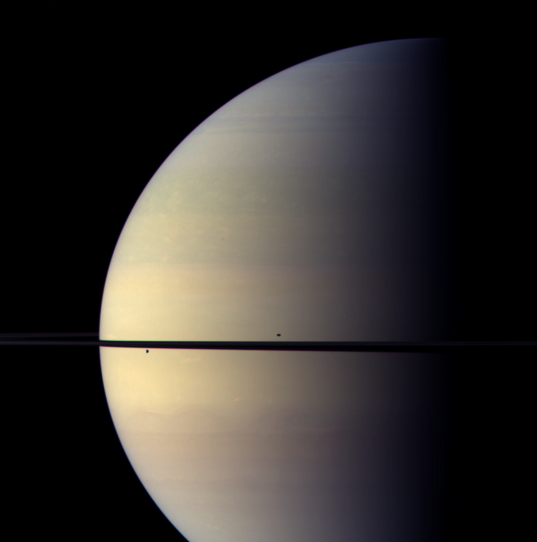 Saturn just after equinox