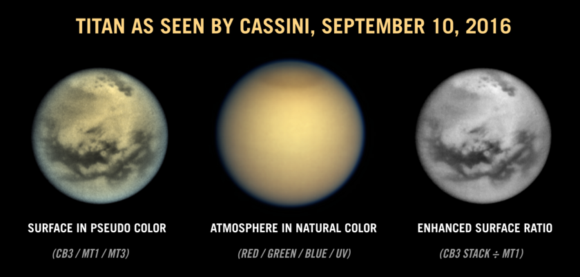 Crisp views of Titan's northern lakes and equatorial dunefields