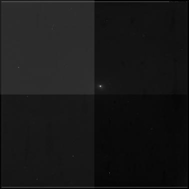 Raw Deep Impact Impactor image of comet Tempel 1