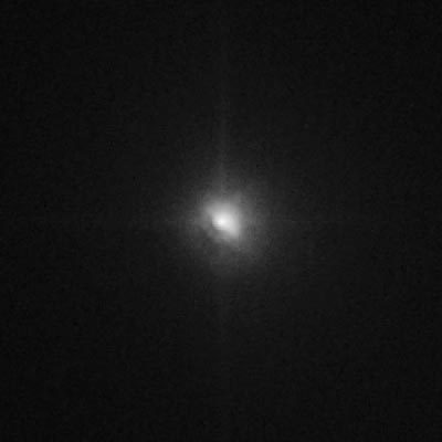 Tempel 1 as seen by Hubble, 19 minutes after impact (July 4, 2005 at 06:01 UTC)