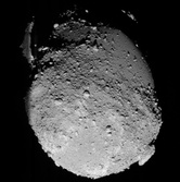 Itokawa from 180 degrees longitude