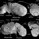 Unofficial place names on Itokawa