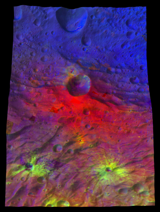 Oppia Crater in false color