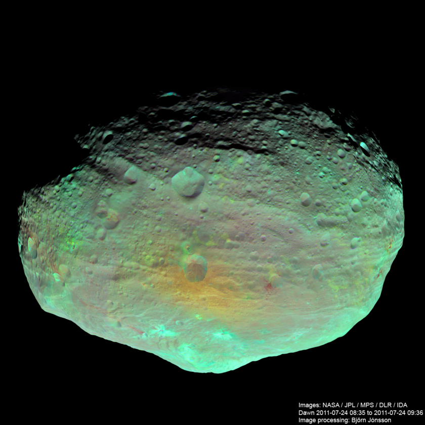 Vesta in enhanced color