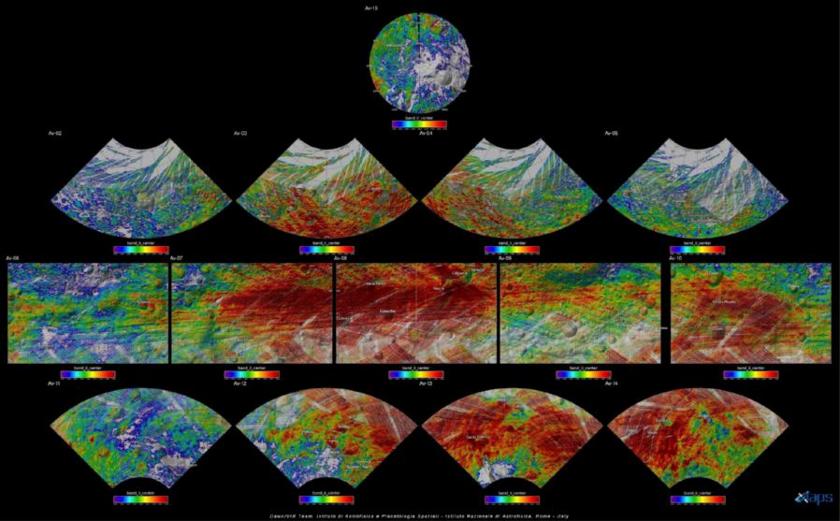 Visual and Infrared Mapping Spectrometer spectral atlas of Vesta (thumbnail)