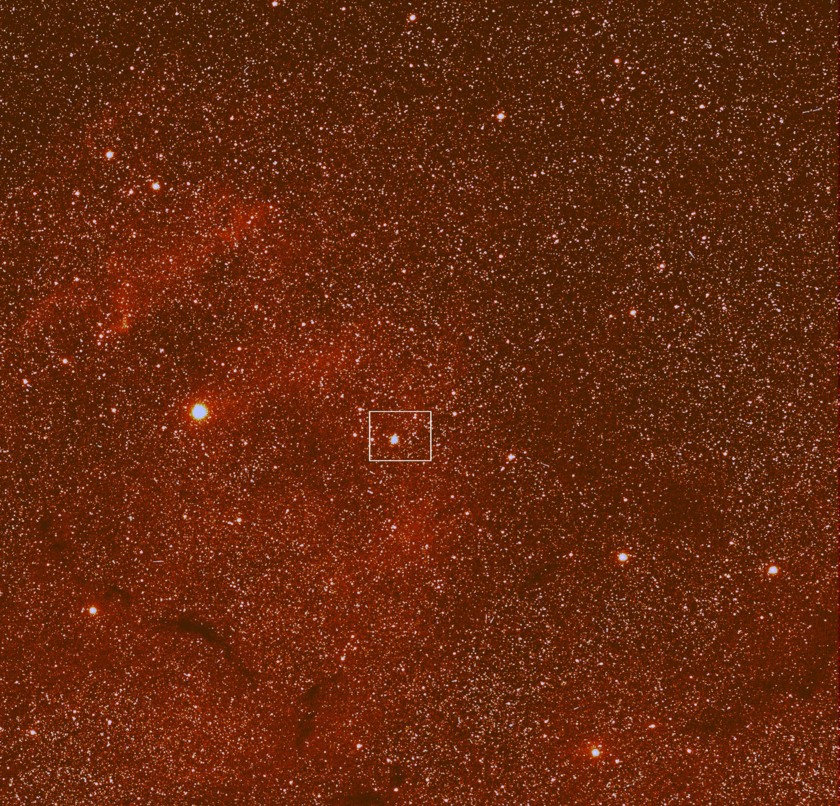 Rosetta's first sight of comet Churyumov-Gerasimenko of final approach phase