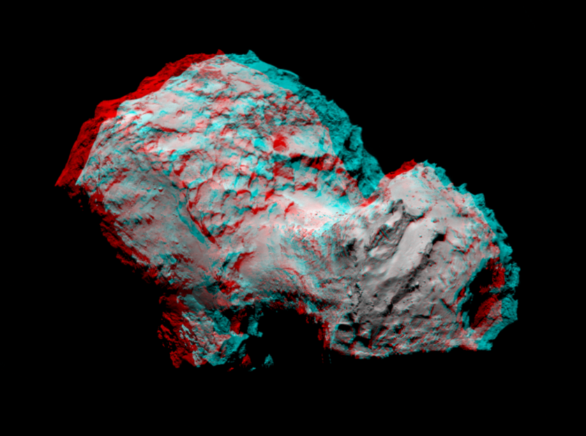 Comet Churyumov-Gerasimenko in 3D