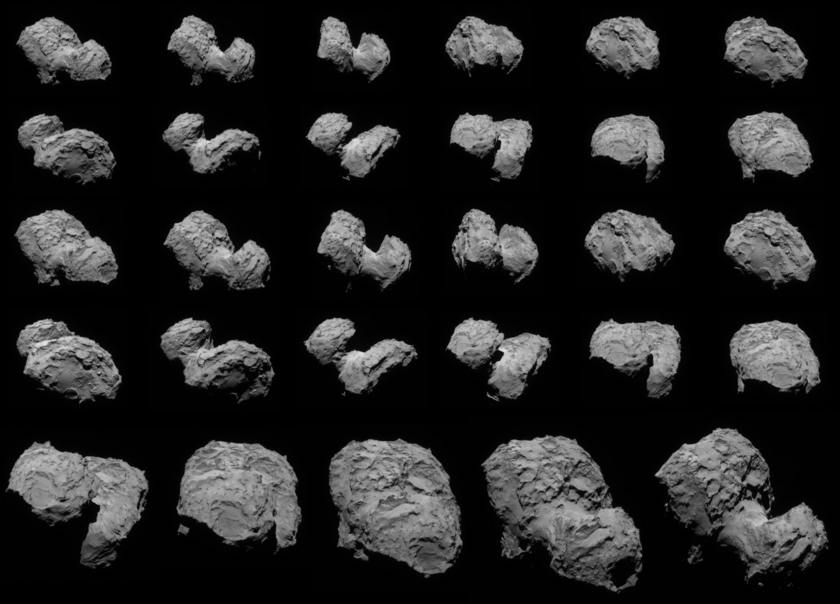 Navcam views of comet Churyumov-Gerasimenko, August 4-6, 2014