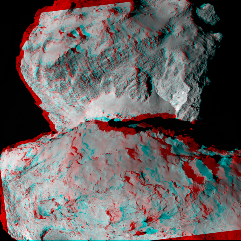Churyumov-Gerasimenko in 3D, August 7, 2014