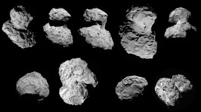 NavCam images of comet Churyumov-Gerasimenko from Rosetta's first orbit