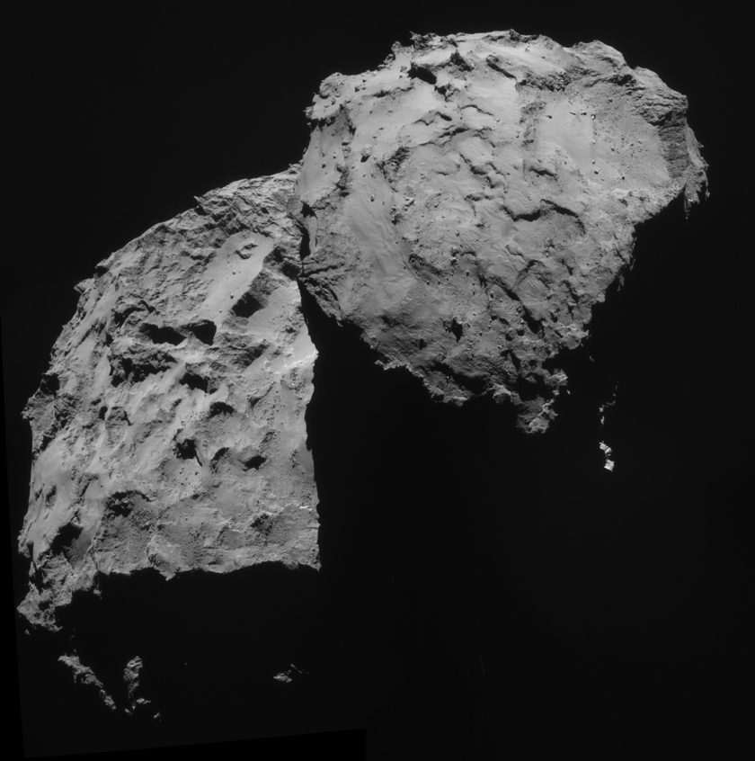 Rosetta view of Comet 67P/Churyumov-Gerasimenko on September 14, 2014