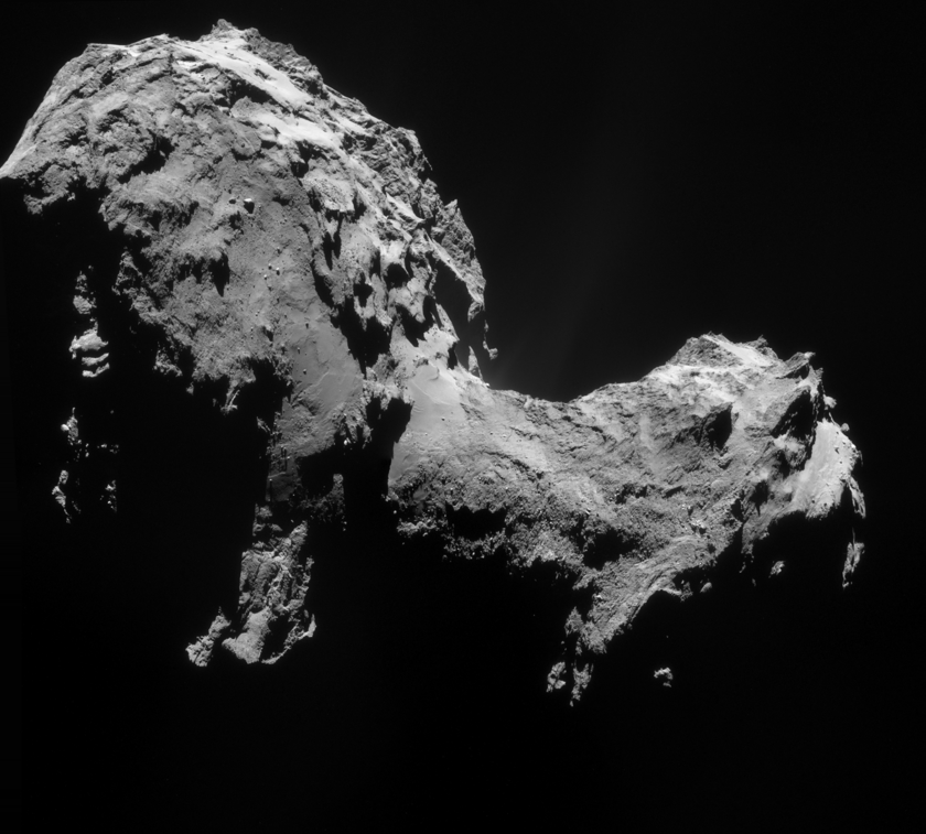Finding jets in the September 19, 2014 NavCam image of comet 67P