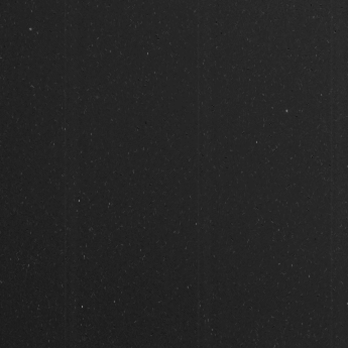 Background stripes and specks in Rosetta NavCam images