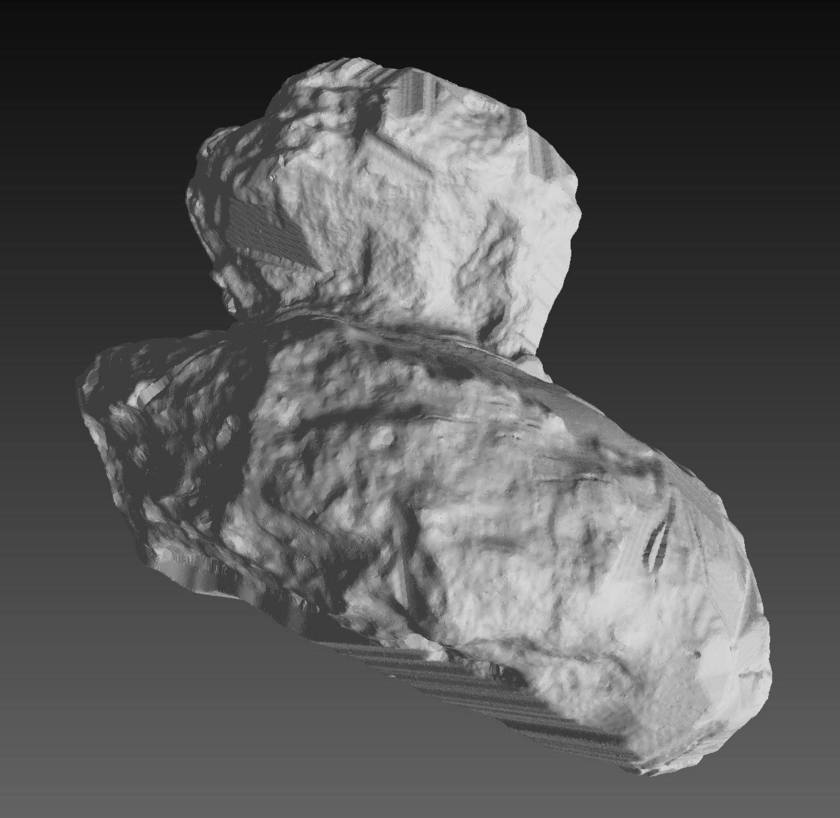 Mattias Malmer's shape model of comet Churyumov-Gerasimenko as of September 30, 2014