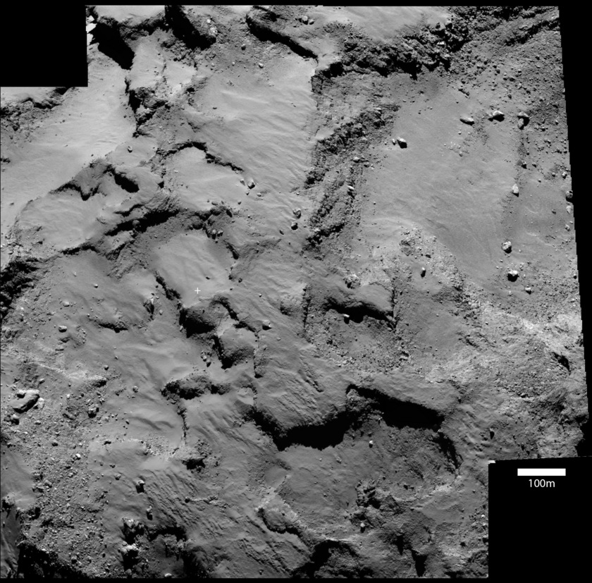 Rosetta OSIRIS context view of Philae's landing site