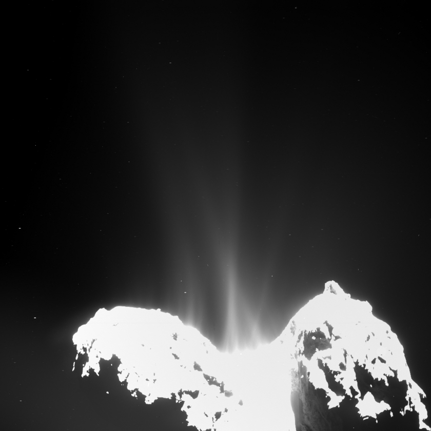 Comet Churyumov-Gerasimenko's jet activity on September 10, 2014