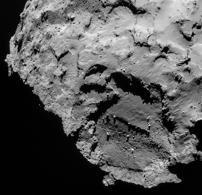 NavCam view of Philae landing site, September 21, 2014