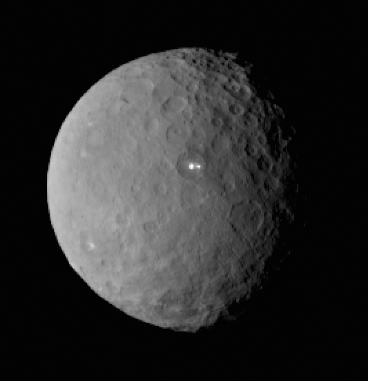 Approaching Ceres: one bright spot turns into two